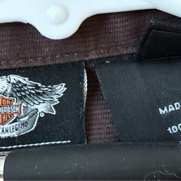 (3) Harley Davidson Button Up Shirt Short Sleeve Motorcycles Shirts 3XL - Picture 7 of 11